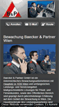 Mobile Screenshot of bewachung-baecker.at